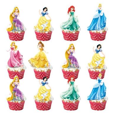 Tortový zápich princess 01 (24ks) - skladom,tz-116,