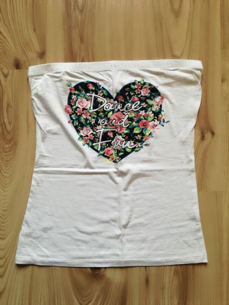 Top s kvetinovým srdiečkom, terranova,s