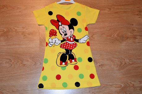 Detské bavlnené šaty minnie, 98 / 104 / 110 / 116 / 122