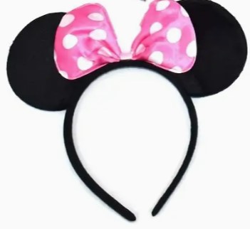 Nová čelenka minnie mause mickey červená ružová,