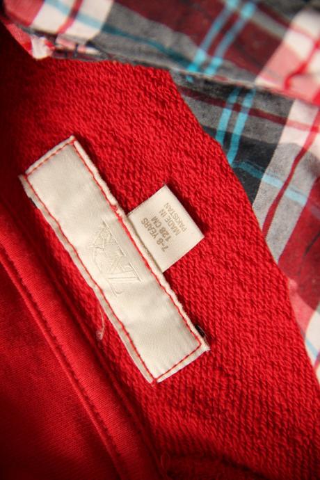 Zara červená mikina + cubus košeľa + kniha peppa, zara,122