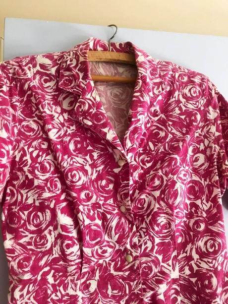 Kvetovaná košeľová blúzka, m