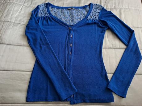 Svetrík s čipkou, l