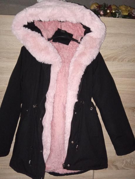 Zimná bunda s kozusinou, 152