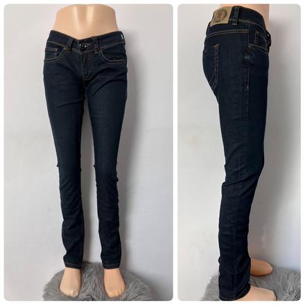 Dámske tmavomodré slim rifle veľk.28/34, review,s