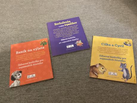 3 ks mini rozprávkové knižky, 