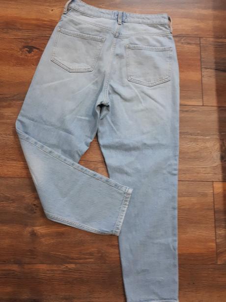 Mom fit rifle vysoky pas roztrhane vel s - 36, f&f,36