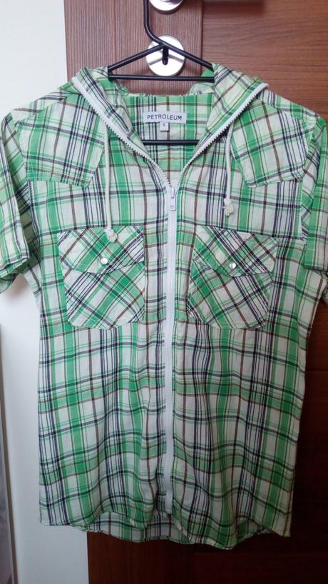 Pánska kockovaná košeľa, s