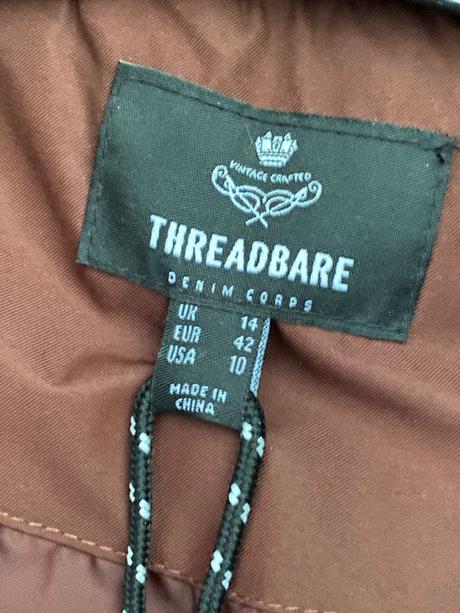 Dlhá vesta značky threadbare, 42