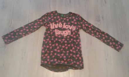 Dievčenské tričko s dlhým rukávom, 146