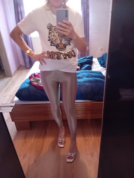 Luxusné medené leginy, calzedonia,m