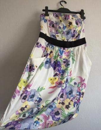 Hm fialky sirotky satenove prekrasne korzetove sat, h&m,40