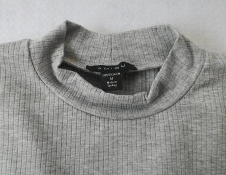 Rolák rebrovaný, dlhý rukáv, sivý, m, amisu,m