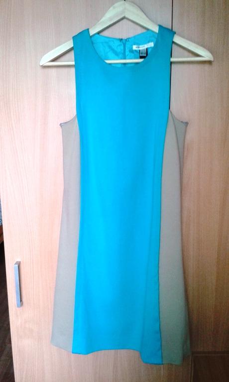 Mango raz oblečené tyrkysové šaty, mango,s