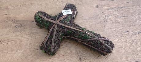 Kríž - prútený - 25x35 cm, 