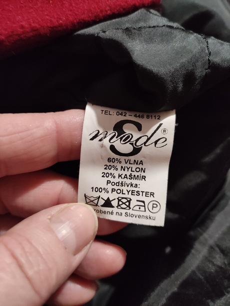 Krásny vlnený kabát golier pravá líška, 52