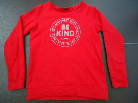 Červená tepláková mikina, f&f,s