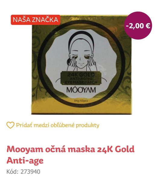 Skúsenosti s Mooyam očnou maskou