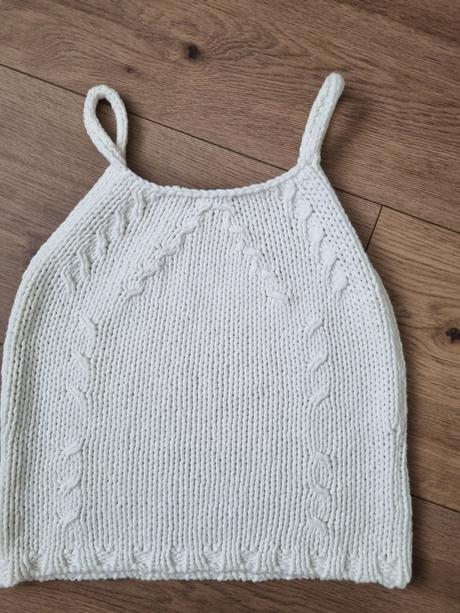 Bielybpletwny crop top s, s