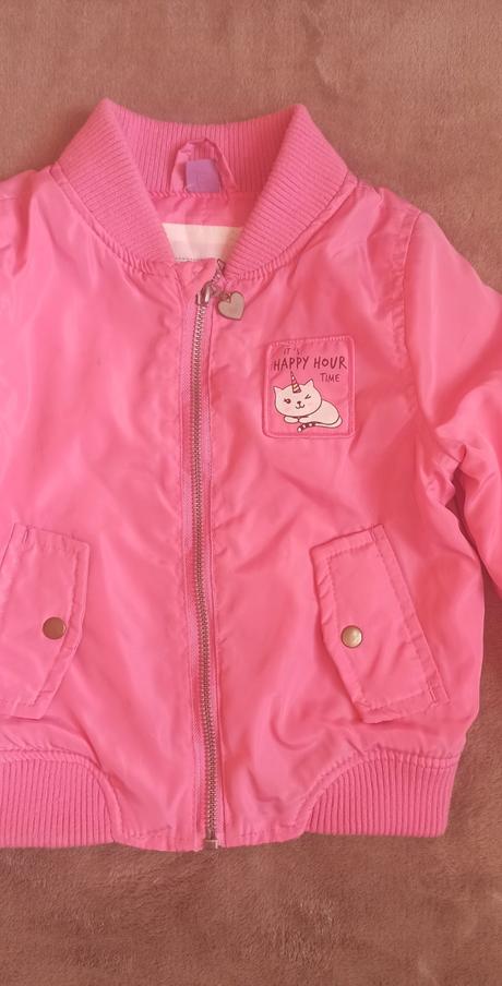 Bomber bunda ružová 2-3r, takko,98