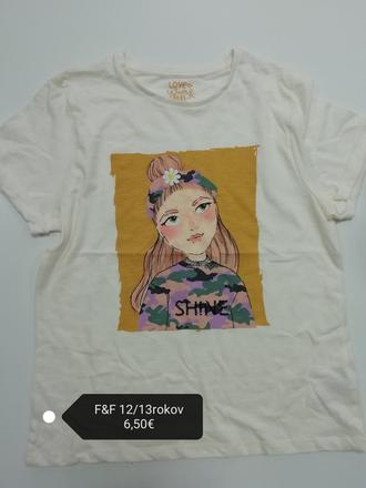 Tričko s dievčaťom, f&f,158
