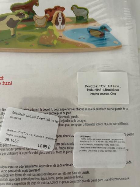 Hape vkladacie puzzle zvieratka,