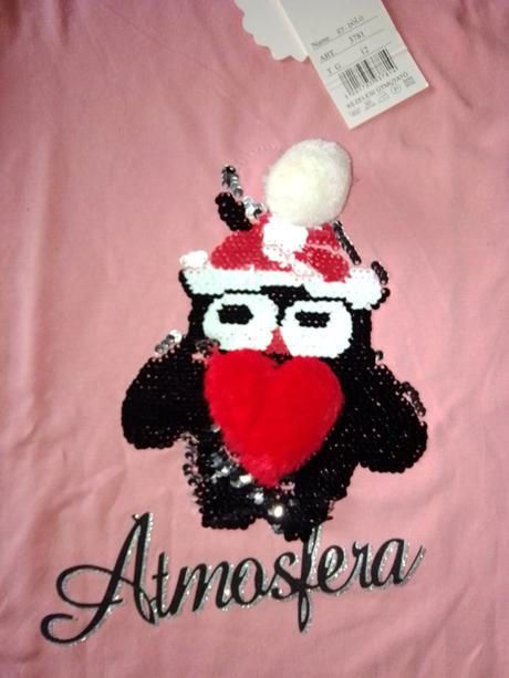 Tričká vianočné s flitrami, 128