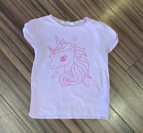 Krásne tricko s jednorozcom h&m, h&m,128