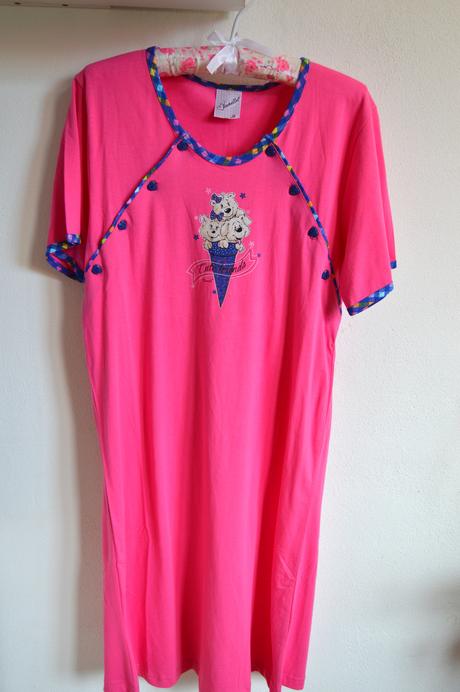 Kojenecká nočná košeľa so županom, vienetta secret,l - xxl
