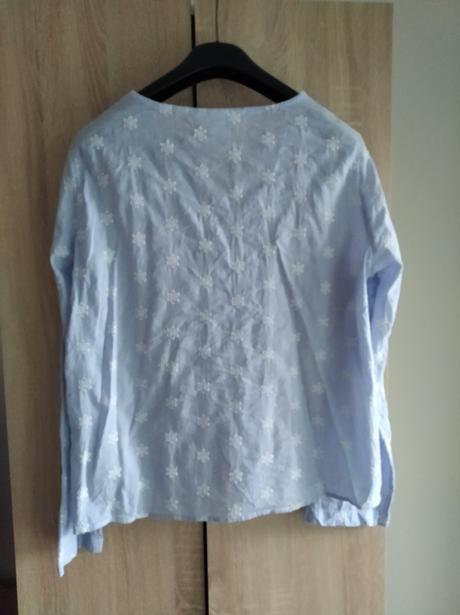 Modrá, madejrová blúzka, h&m,42