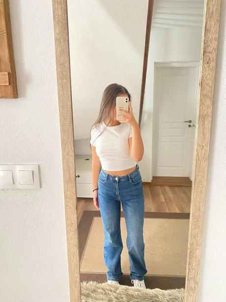 Úzasne pohodlné makkulinke rozsírene rifle top sta, xs