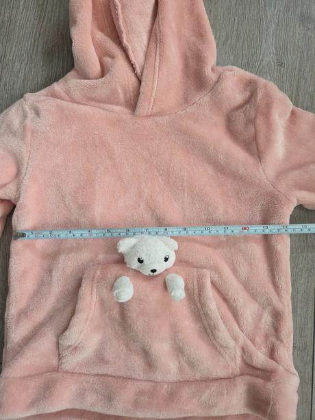 Teplá mikina s mackom, h&m,128