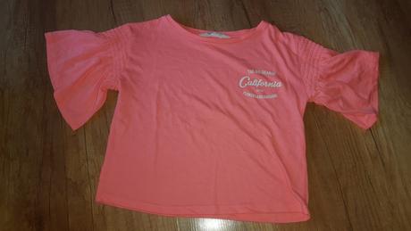 Dievčenské crop top tričko, h&m,134