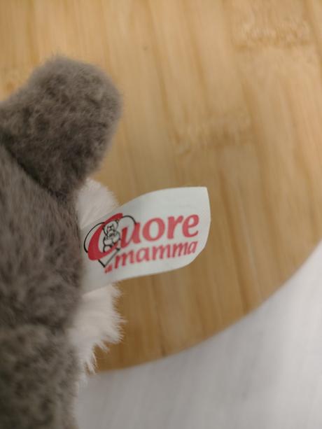 Plyšový sivo biely zajac, cuore di mamma, 30 cm, 