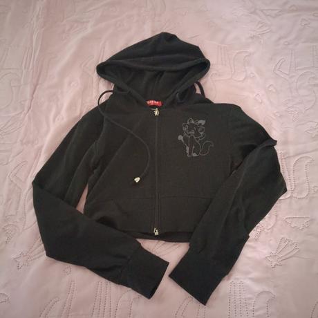 Crop mikina, s
