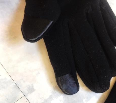 Luxusné zateplené rukavice s kožušinkou, l