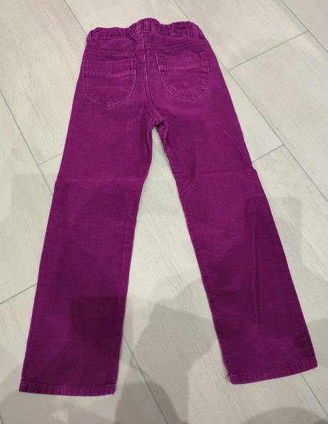 Predám dievčenské manchestrové nohavice, h&m,116