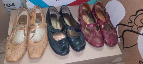 Kožené topánky  - 3 ks, 39