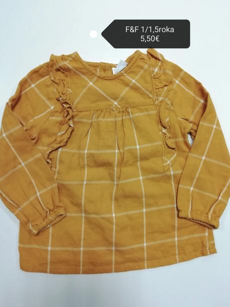 Horčicová kosielka s volánikmi, f&f,86