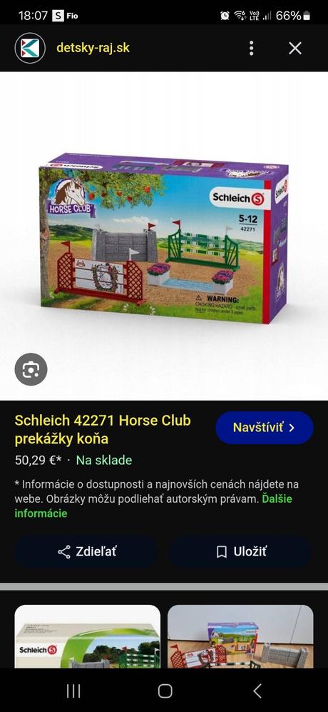 Schleich ohrada, prekazky, kemp, 