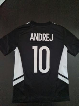 Personalizovaný futbalový dres andrej, adidas,128