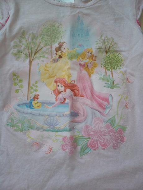 Letné pyžamko disney princess, h&m,110
