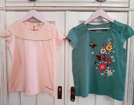 Dievčenské tričká - 2 ks, c&a,122