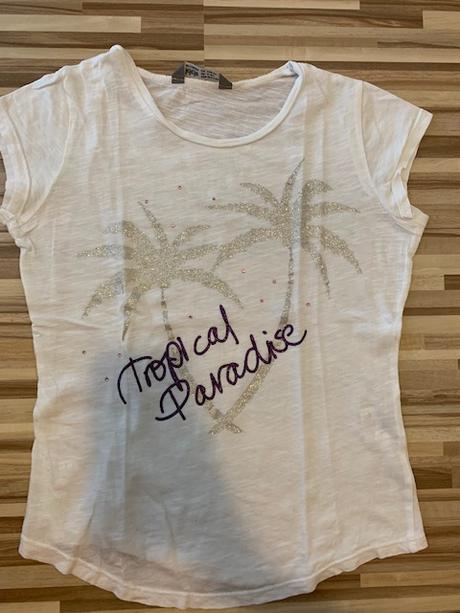 Dievčenské triko s krátkym rukávom 134, lindex,134