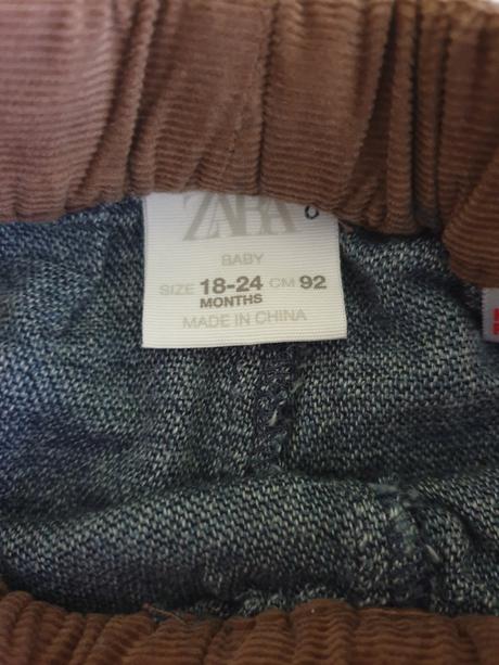 Zara pohodlné nohavice na gumičku, zara,92
