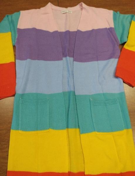 Farebný kardigan, 146 / 152