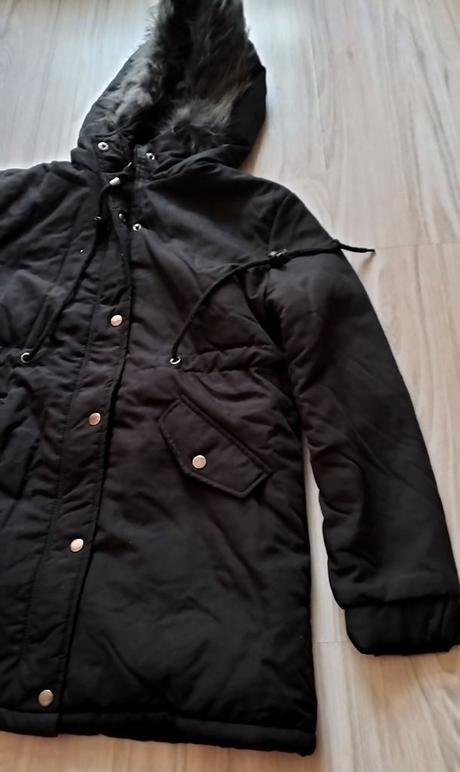Zimná trištvrťová bunda s kapucňou, v. s/m/l, 38 - s