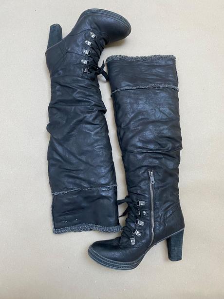 Vysoké čižmy na opätku 39, 39