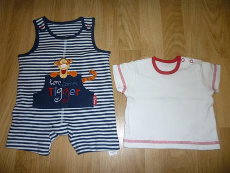 Nohavice + tričko nenosené, george,50