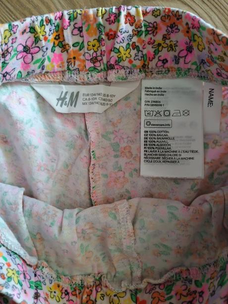Dievčenské šortky hm 134/140, h&m,134